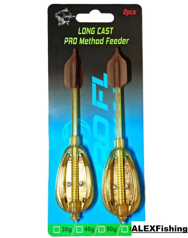 Šėrykla Pro FL Long Cast Pro Method Feeder 50g 2vnt