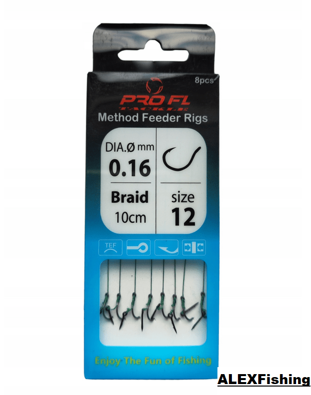 Pavadėlis su pintu valu Braid  Pro FL Method Feeder Rigs #10