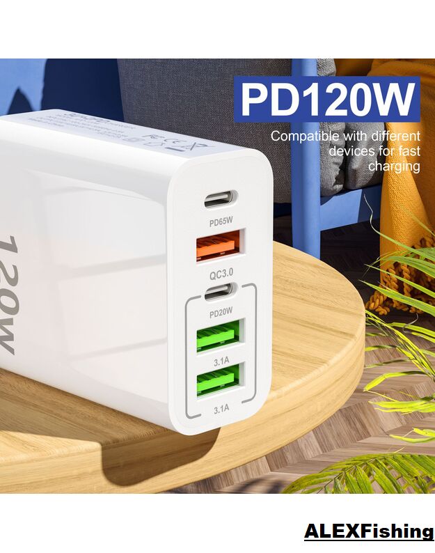 Universalus pakrovėjas 120W Fast Charger