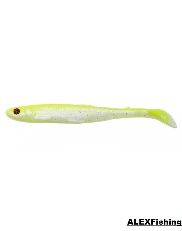 Savage Gear Slender Scoop Shad 13cm - LEMON BACK