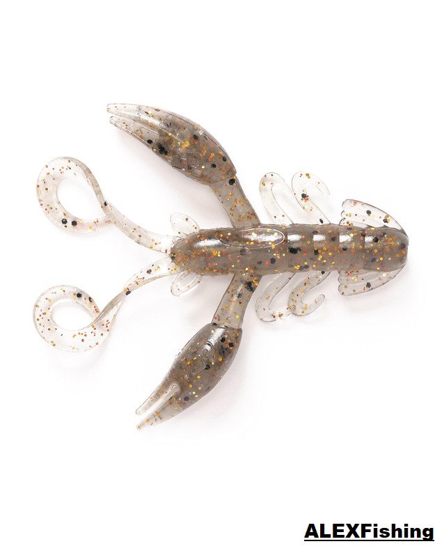 Guminukas Lucky John Rock Craw 2" Gold Asphalt