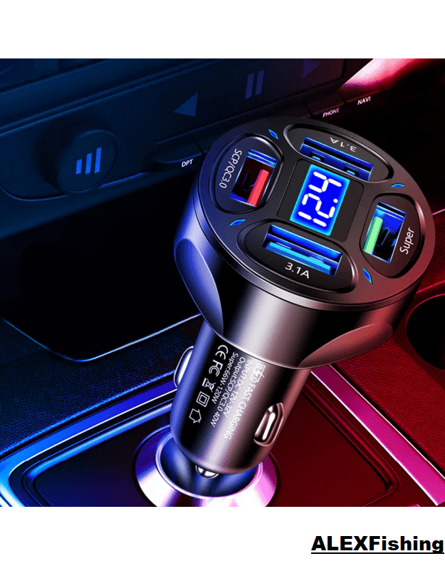 Automobilinis įkroviklis Elworld Car Charger 66W