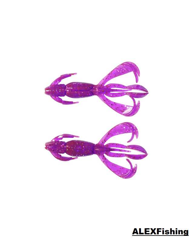 Guminukas Keitech Crazy Flapper 2"-LT33S Purple Chameleon/Silver FLK