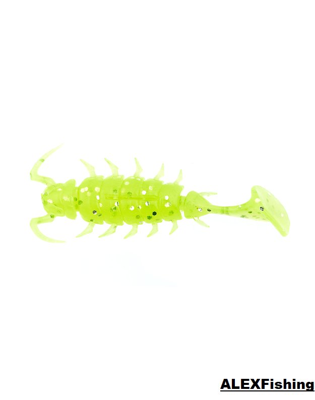 Guminukas Lucky John Pro Alien Bug 1.5" Lime Chartreuse