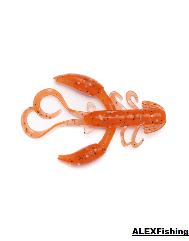 Guminukas Lucky John Rock Craw 2" Electric Orange