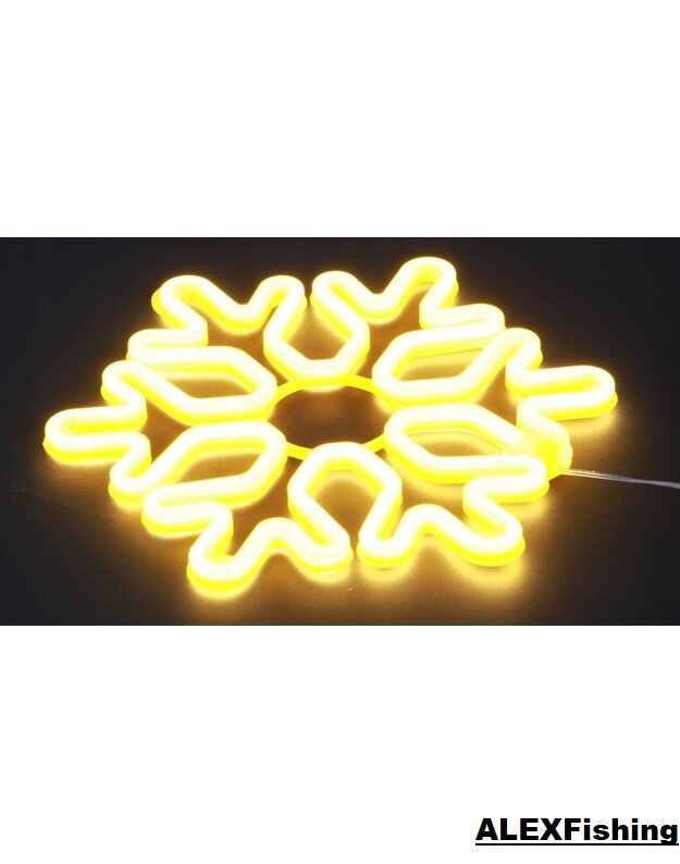 Kalėdinė LED dekoracija Snaigė Neon 40cm